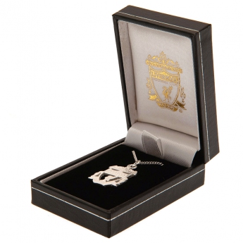 Liverpool FC колие с висулка Sterling Silver Pendant & Chain CR Small