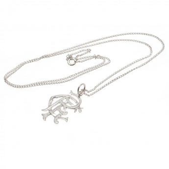 Rangers FC колие с висулка Sterling Silver Pendant & Chain Small