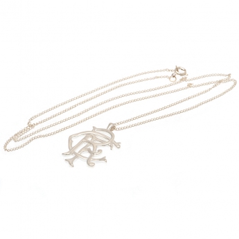 Rangers FC колие с висулка Sterling Silver Pendant & Chain Fixed