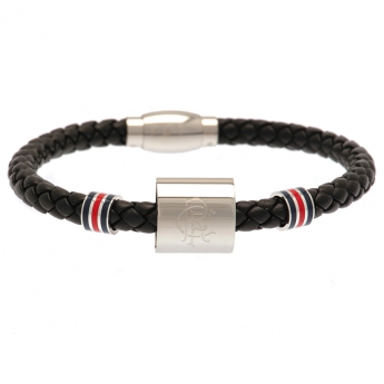 Rangers FC гривна Colour Ring Leather Bracelet