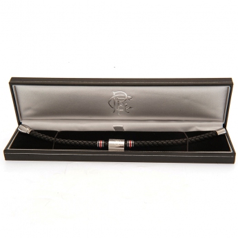 Rangers FC гривна Colour Ring Leather Bracelet