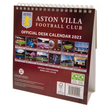 Aston Villa календар Desktop Calendar 2023