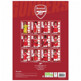 Arsenal FC календар A3 Calendar 2023