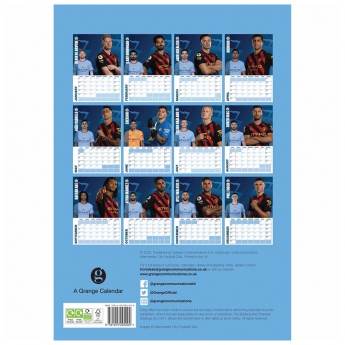 Manchester City календар A3 Calendar 2023