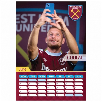 West Ham United календар A3 Calendar 2023