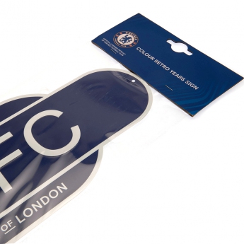 Chelsea FC табела за стена Colour Retro Sign