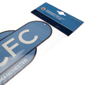 Manchester City табела за стена Colour Retro Sign