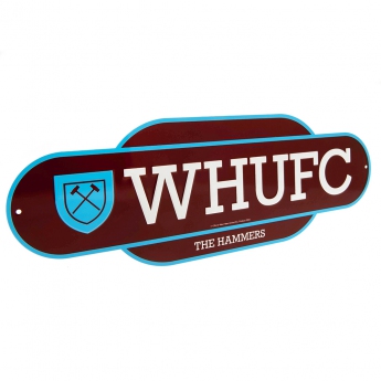 West Ham United табела за стена Colour Retro Sign