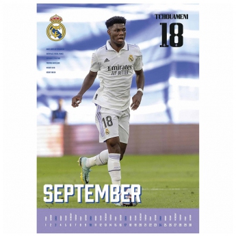 Real Madrid CF календар A3 Calendar 2023