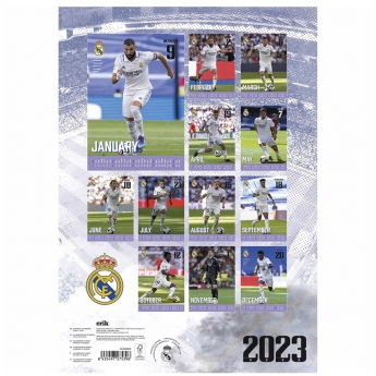 Real Madrid CF календар A3 Calendar 2023