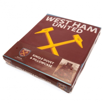 West Ham United спално бельо за единично легло Single Duvet Set PC