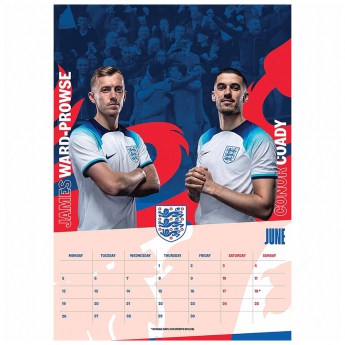 Футболни отбори календар England A3 Calendar 2023
