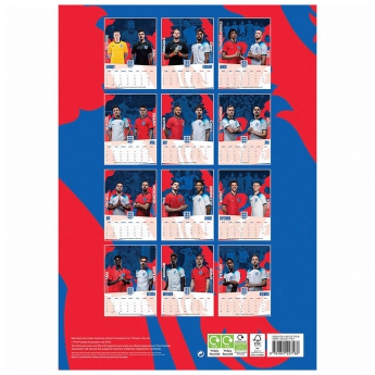 Футболни отбори календар England A3 Calendar 2023