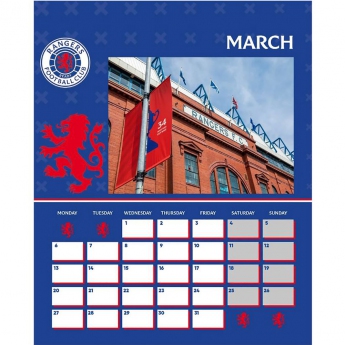 Rangers FC календар Desktop Calendar 2023