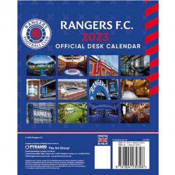 Rangers FC календар Desktop Calendar 2023