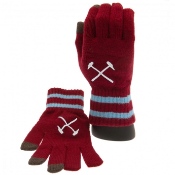 West Ham United детски ръкавици Touchscreen Knitted Gloves Youths