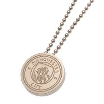Manchester City колие с висулка Stainless Steel Pendant & Chain