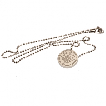 Manchester City колие с висулка Stainless Steel Pendant & Chain