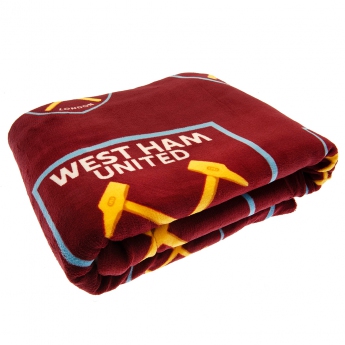 West Ham United одеяло Sherpa Fleece Blanket