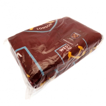 West Ham United одеяло Sherpa Fleece Blanket