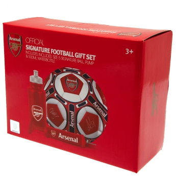 Arsenal FC футболен комплект water bottle - hand pump - size 5 ball - RD