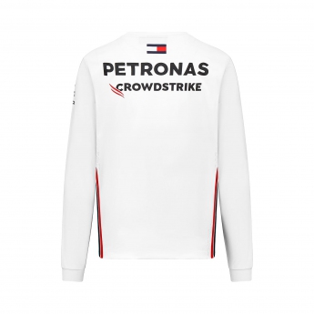 Mercedes AMG Petronas мъжка тениска с дълъг ръкав official white F1 Team 2023