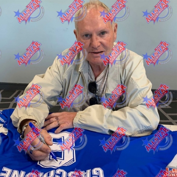 Легенди футболна фланелка Rangers FC Gascoigne Signed Shirt