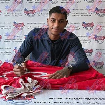 Легенди футболна фланелка 2021-2022 Rashford Signed Shirt
