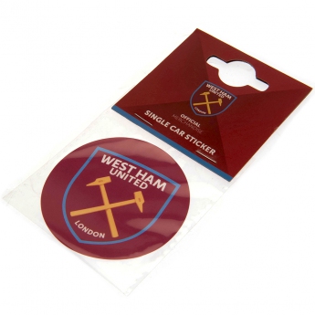 West Ham United стикер Single Car Sticker CR