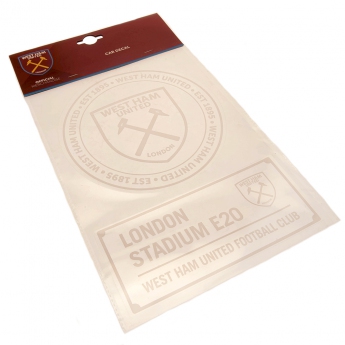 West Ham United стикери 2pk A4 Car Decal