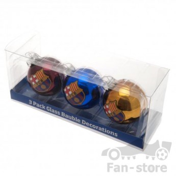 Barcelona vánoční baňky 3 ks