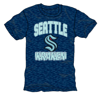 Seattle Kraken детска тениска All Time Great Triblend blue