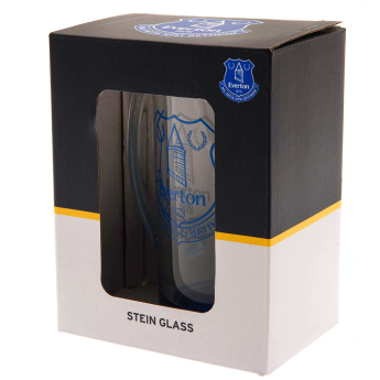 Everton FC стъклена чаша Stein Glass Tankard