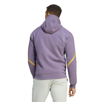 Real Madrid CF мъжки суитшърт с качулка Gameday violet