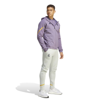 Real Madrid CF мъжки суитшърт с качулка Gameday violet