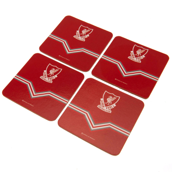Liverpool FC подложка за чаша 4pk Retro Coasters