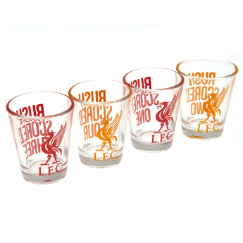 Liverpool FC чашка за алкохол 4pk Shot Glass Set