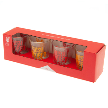 Liverpool FC чашка за алкохол 4pk Shot Glass Set