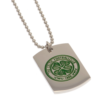 Celtic FC колие с висулка куче Enamel Crest Dog Tag & Chain