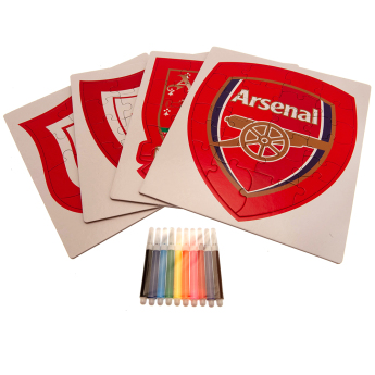 Arsenal FC детски пъзел Colour-In Crest