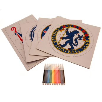 Chelsea FC детски пъзел Colour-In Crest