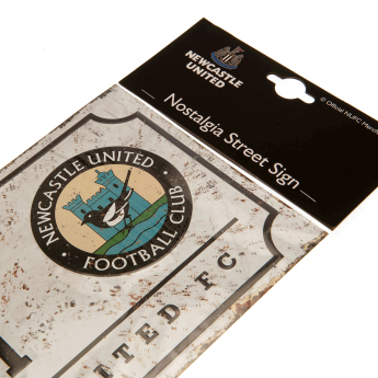 Newcastle United табела за стена Street Sign Retro