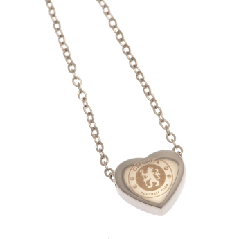 Chelsea FC висулка за врата Stainless Steel Heart Necklace