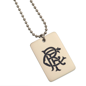 Rangers FC кучешка табелка на врата Enamel Crest Dog Tag & Chain