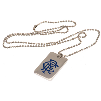 Rangers FC кучешка табелка на врата Enamel Crest Dog Tag & Chain