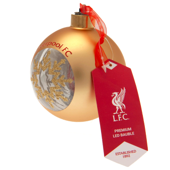 Liverpool FC коледна украса Premium LED Bauble