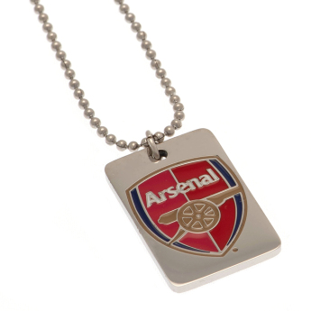 Arsenal FC колие с висулка куче Enamel Crest Dog Tag & Chain