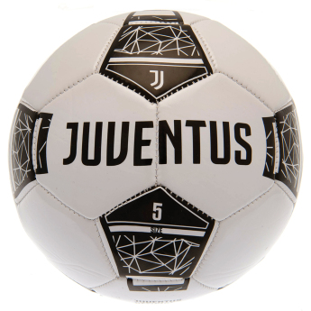 Juventus FC футболна топка crest on a black and white - size 5