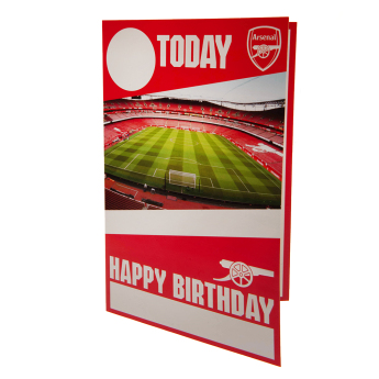 Arsenal FC картичка за рожден ден със стикери Hope you have a brilliant day