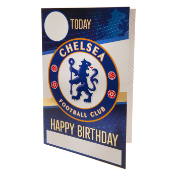 Chelsea FC картичка за рожден ден със стикери Have a great day, you”re a true blue!